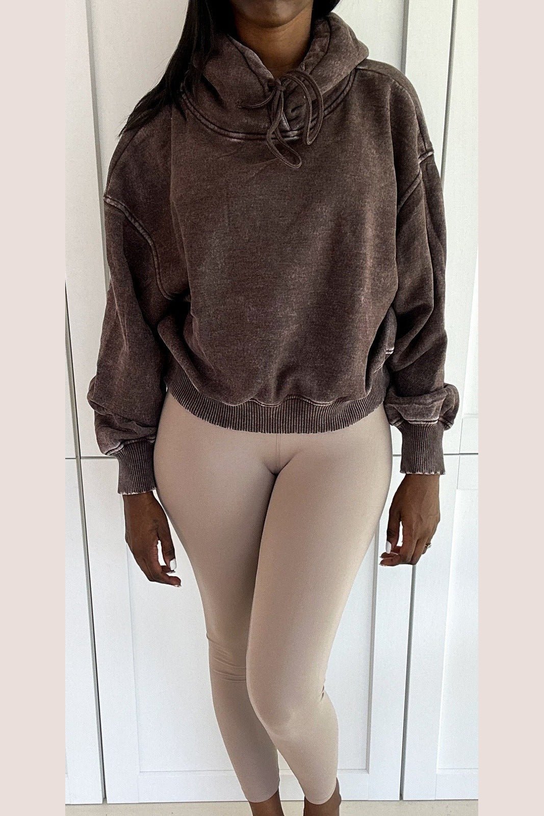 Kim Fleece Hoodie Honey BeeU Boutique acid wash, hoodie, New, newnews, news