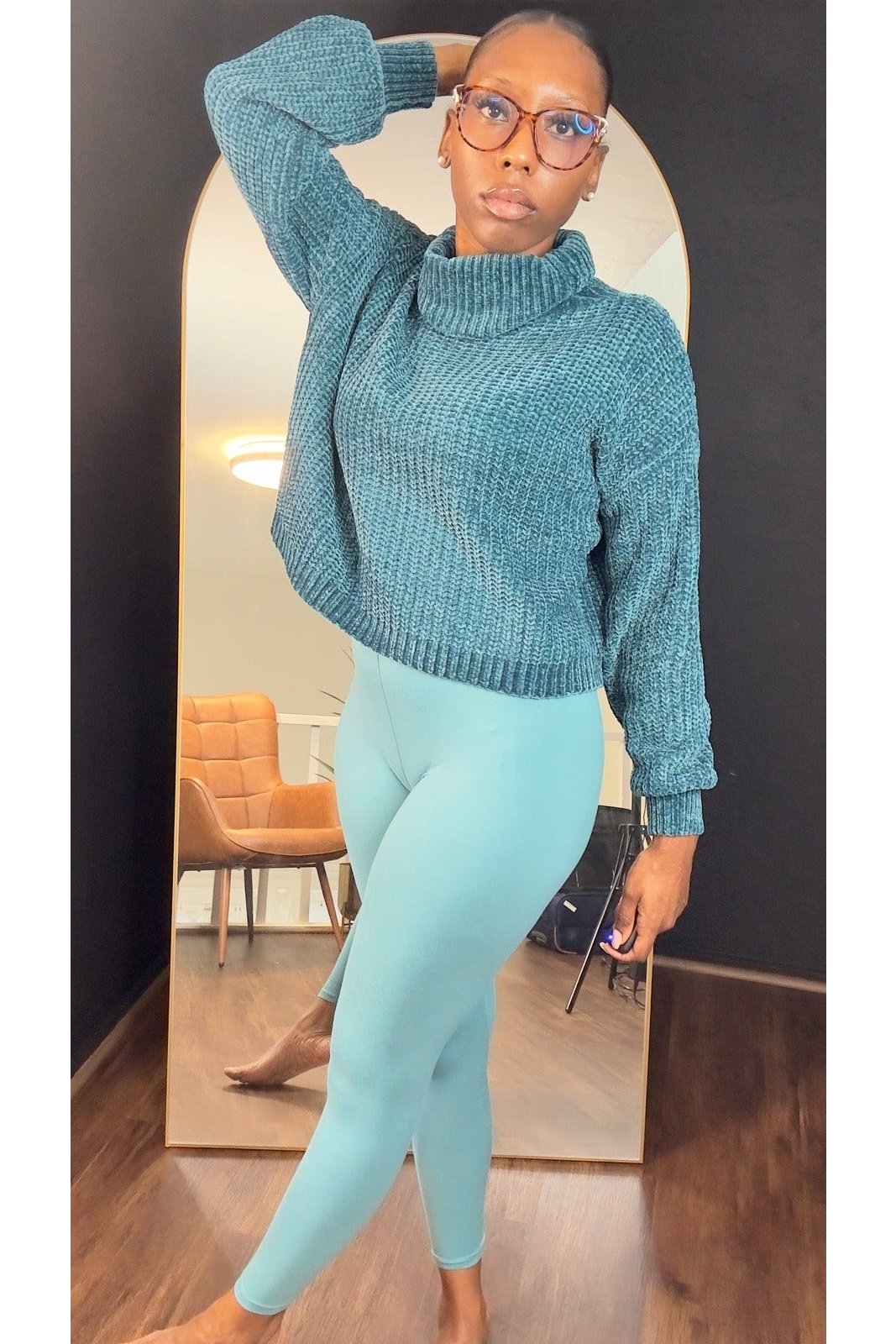 Chenille Turtleneck
