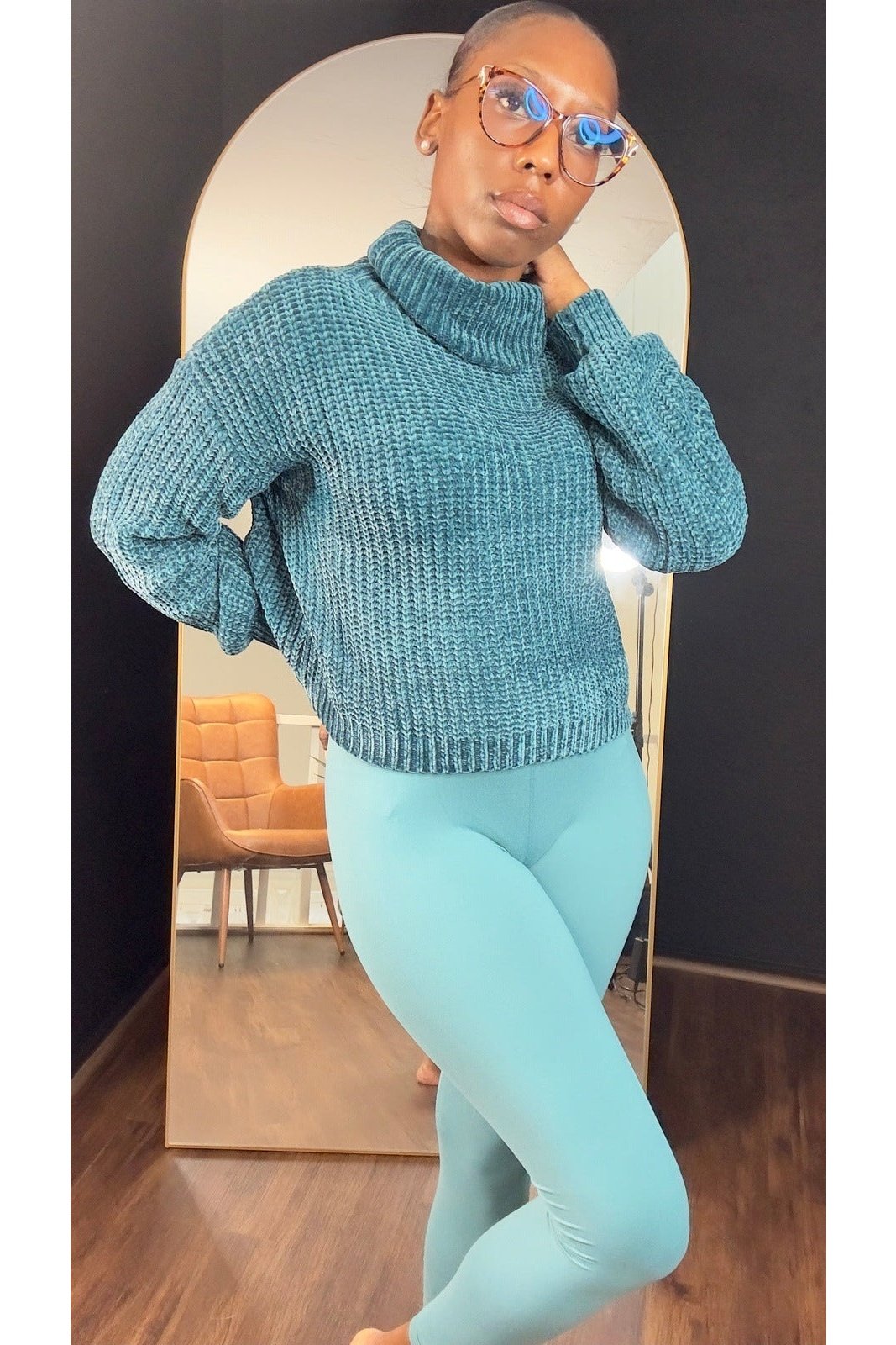 Chenille Turtleneck