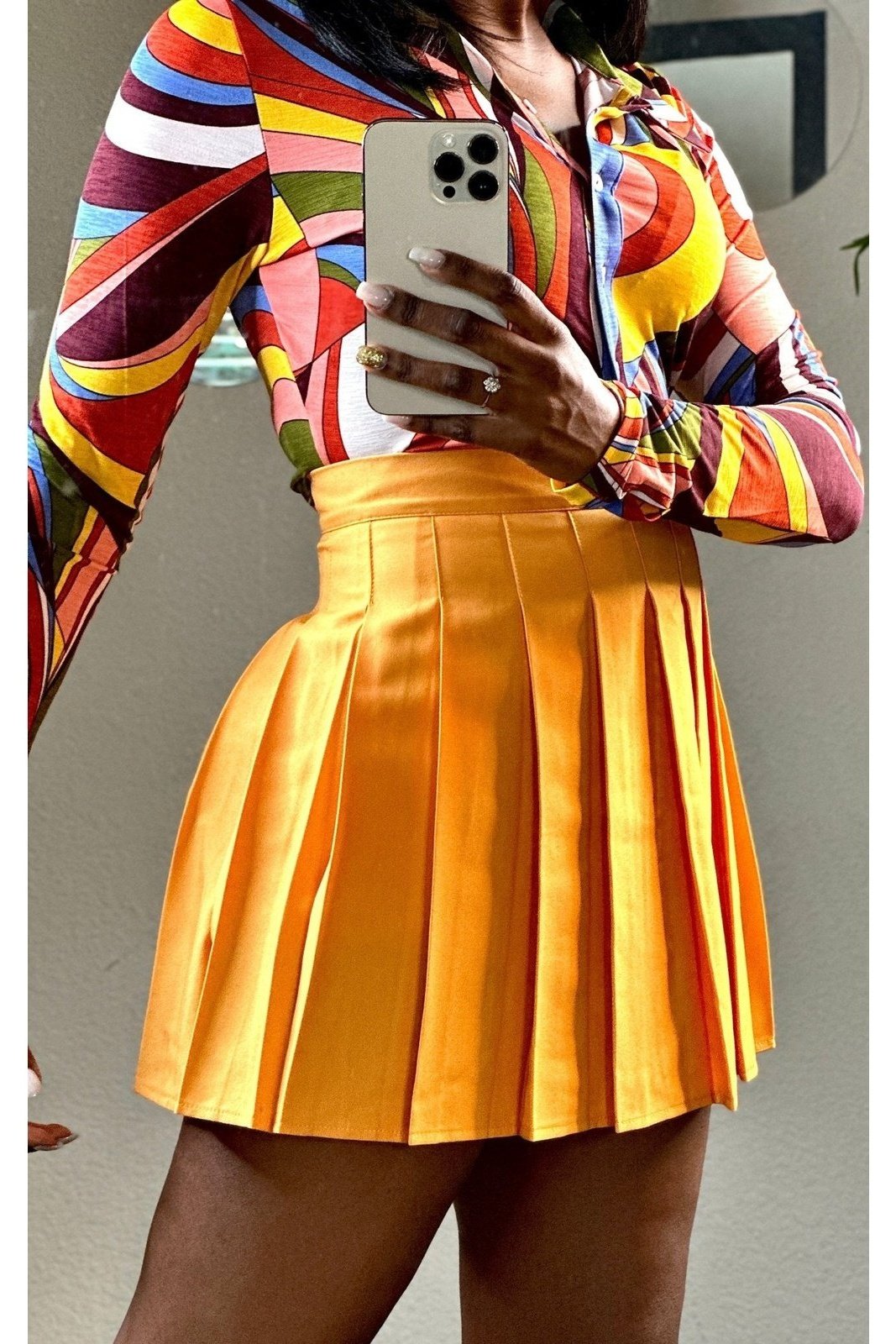 Mini me skirt Honey BeeU Boutique bottoms, orange, sales, skirt