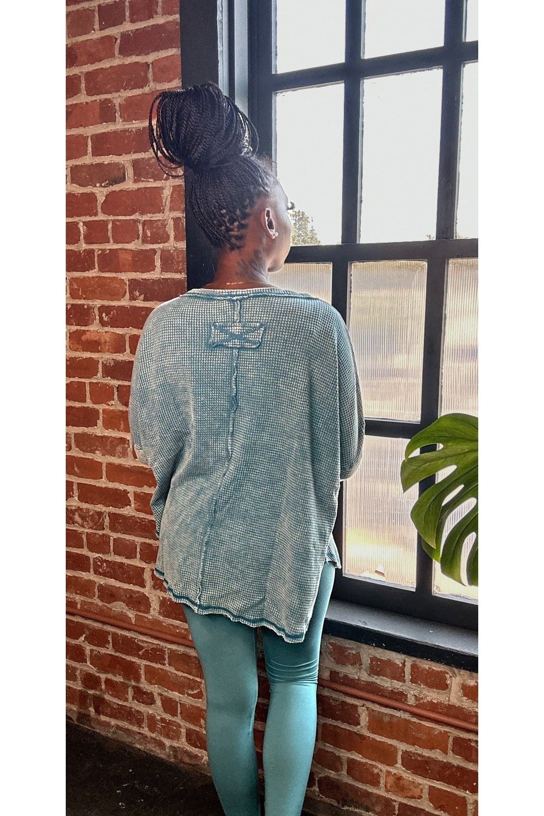 Stacie waffle top Honey BeeU Boutique modest, modesty, new, top, tops