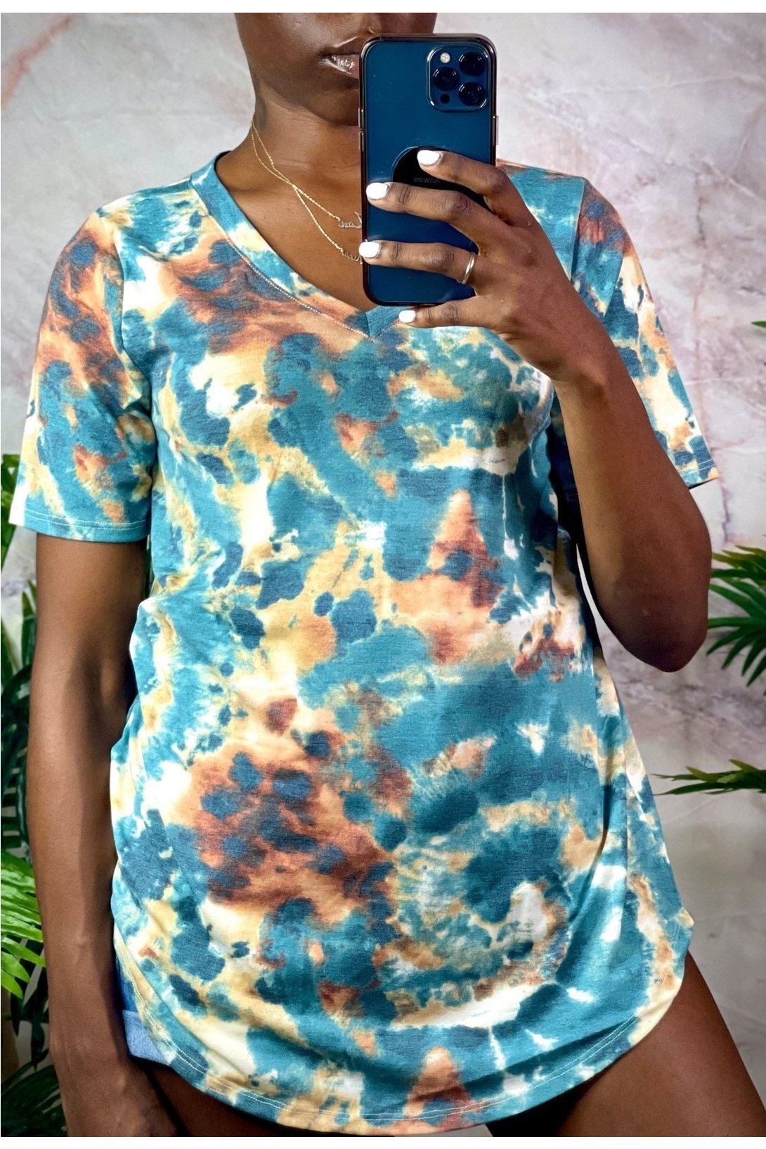 Vibrant Thang Honey BeeU Boutique sale, sales, shirt, shirts, tie dye, top, tops, vneck