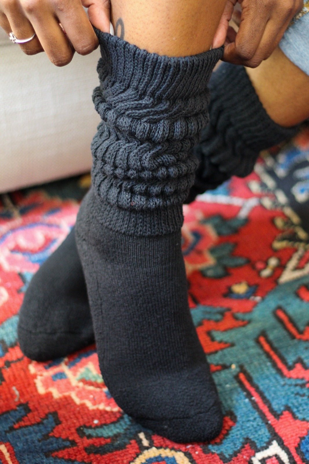 Slocuh Slouch Socks – Extra Long, Soft & Stylish Cotton Socks | Honey BeeU