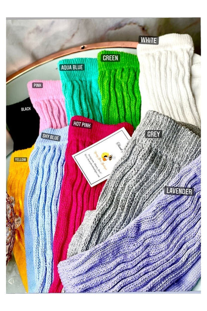 Slouch Socks Honey BeeU Boutique accessories, bag, bags, cap, caps, purse, purses, Slouch socks, sock, socks